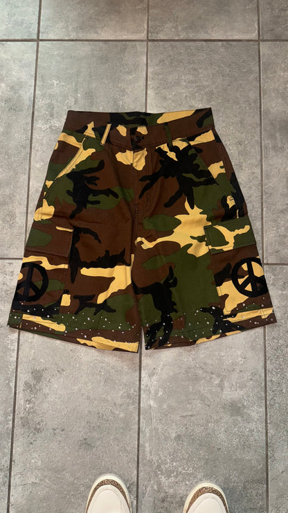 Baggy camo cargo shorts UNISEX
