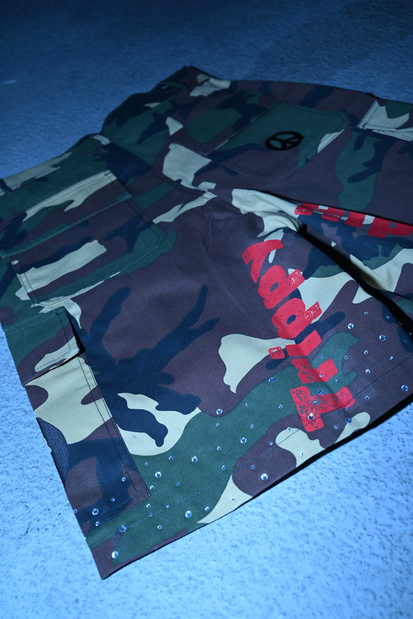 Baggy camo cargo shorts UNISEX