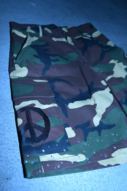 Baggy camo cargo shorts UNISEX