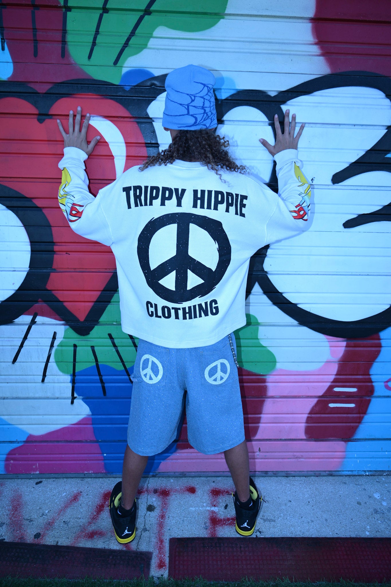 Peaceful denim Jean shorts UNISEX