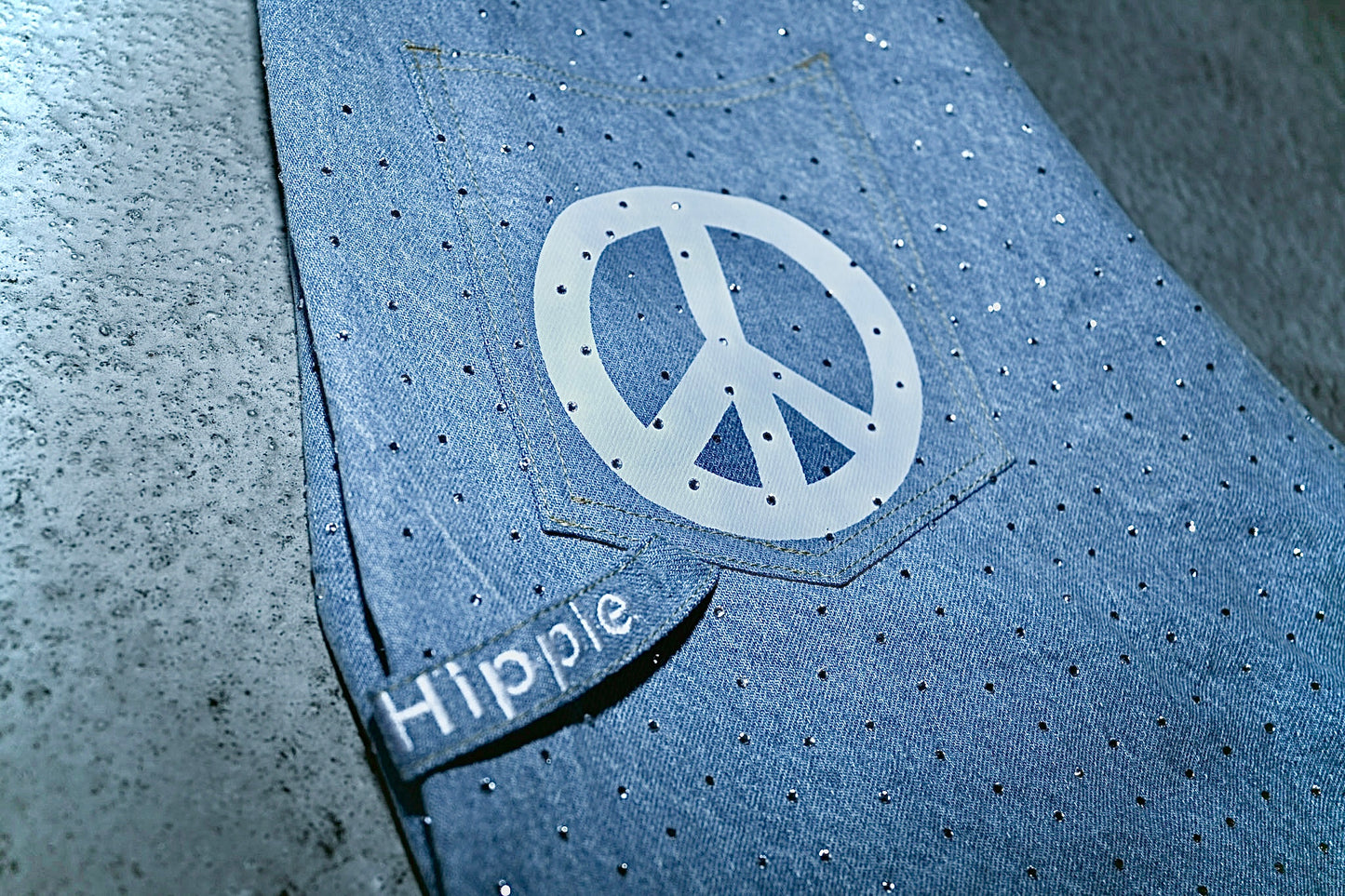 Peaceful denim Jean shorts UNISEX