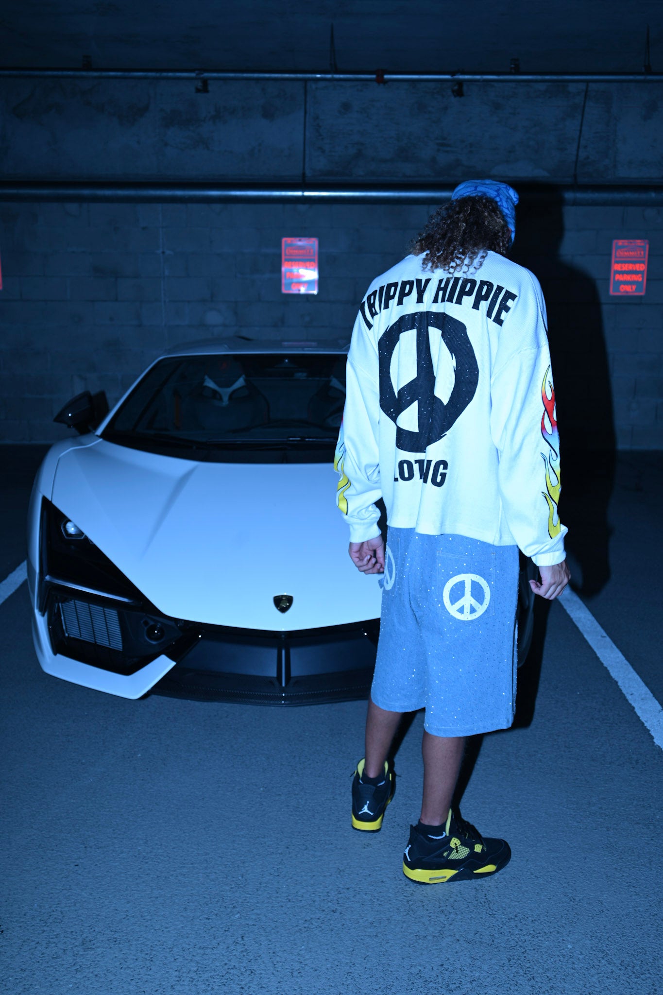 Peaceful denim Jean shorts UNISEX