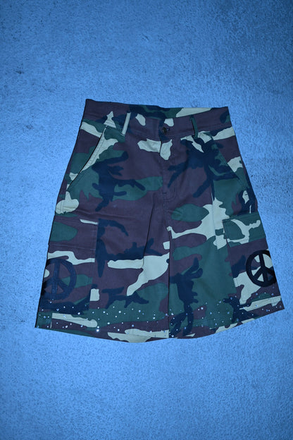 Baggy camo cargo shorts UNISEX