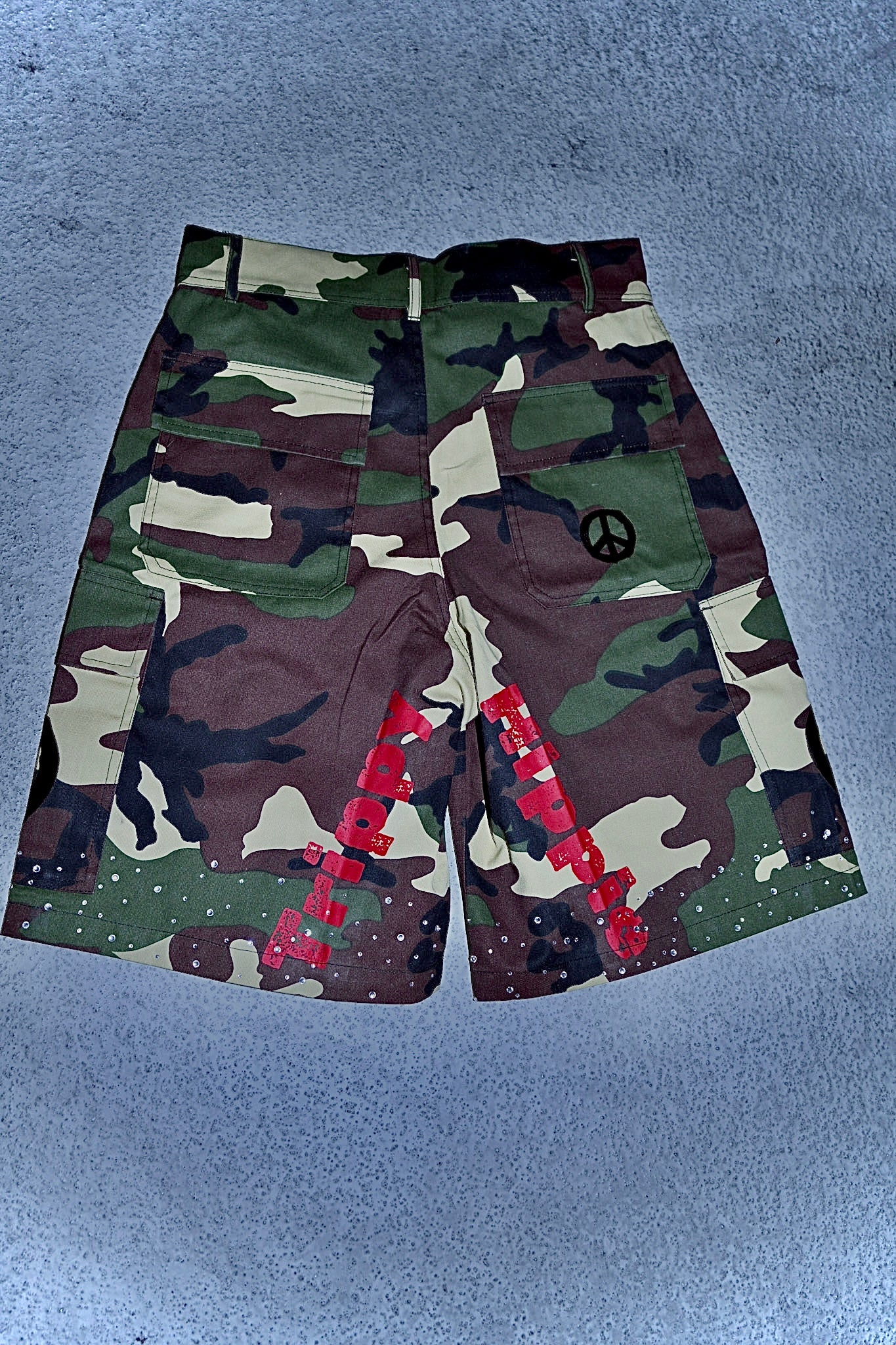 Baggy camo cargo shorts UNISEX